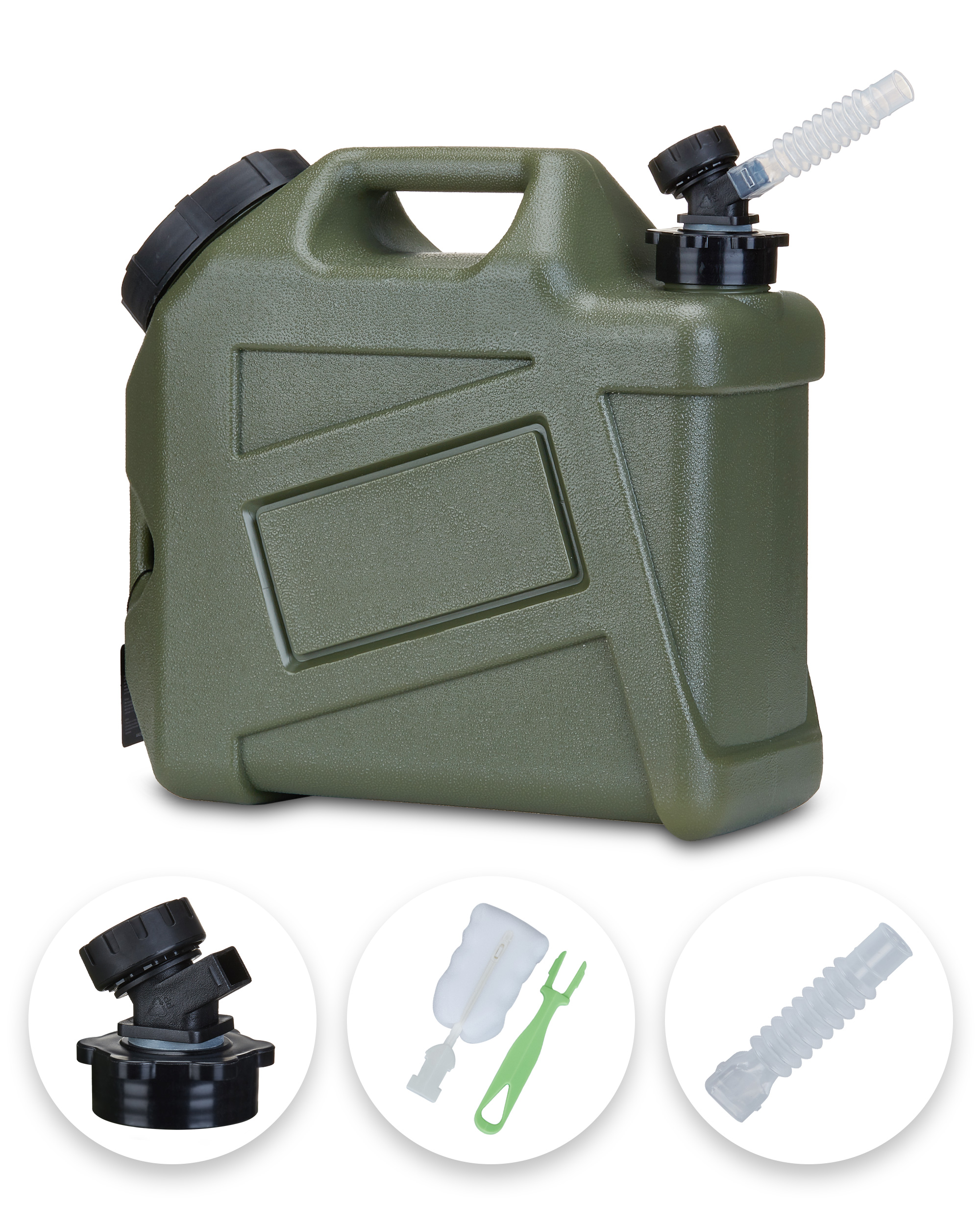 2.6 Gallon Water Container Green Color 2Pack