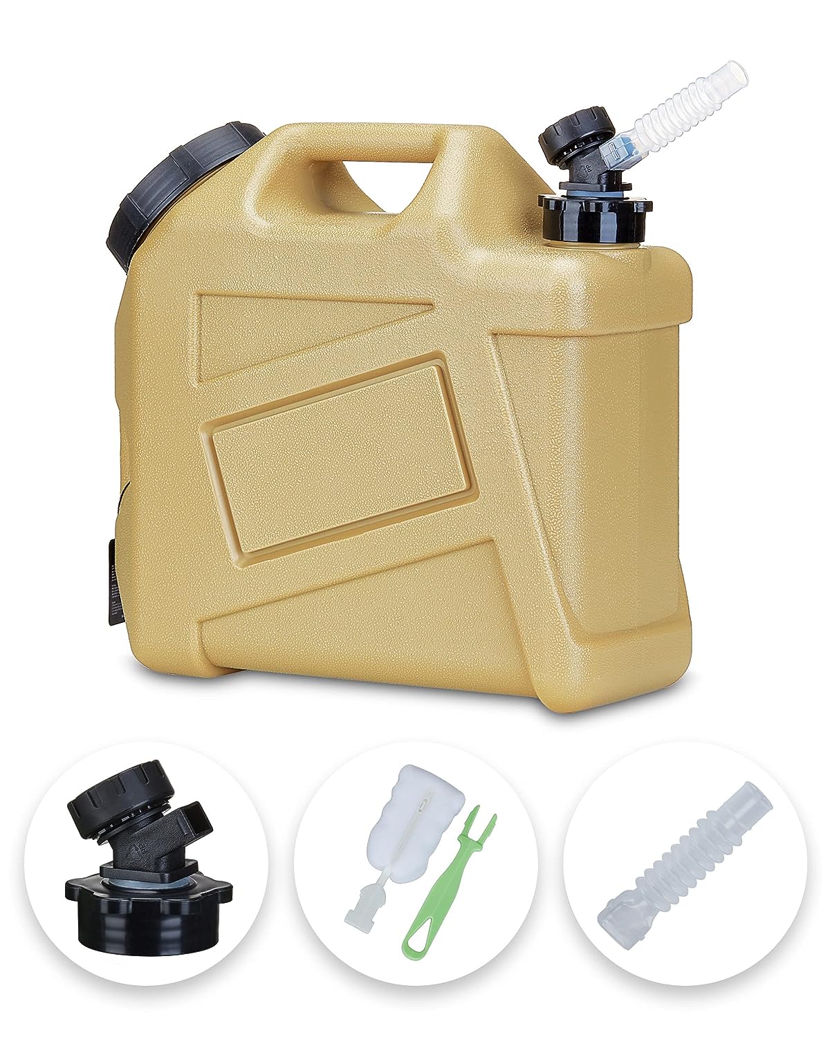 2.6 Gallon Water Container Warm Sand Color 2Pack